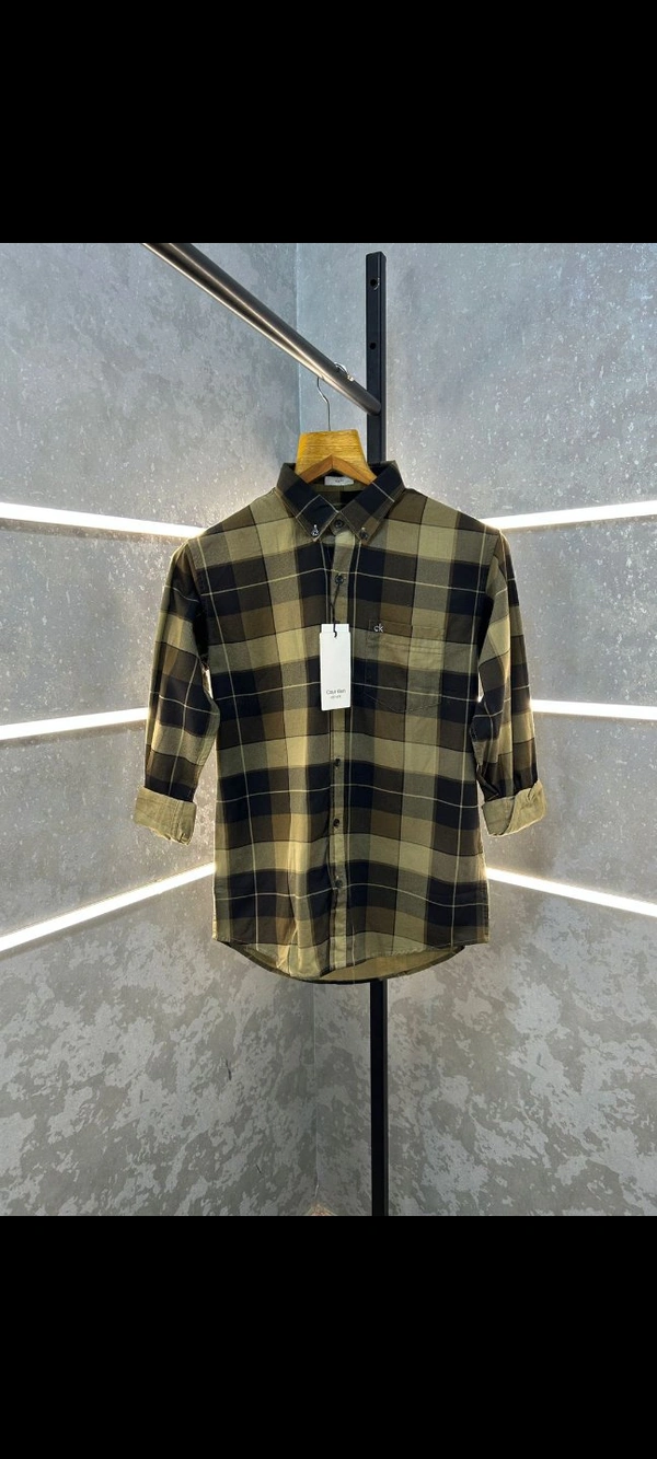 Calvin Klein Premium Check Shirts - Blue
