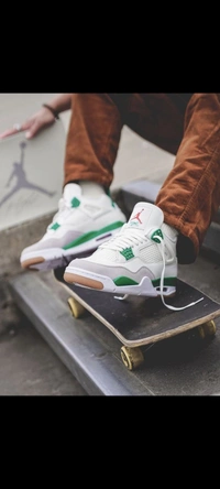 Jordan Retro 4 Pine Green - White, 41-45(7-10)