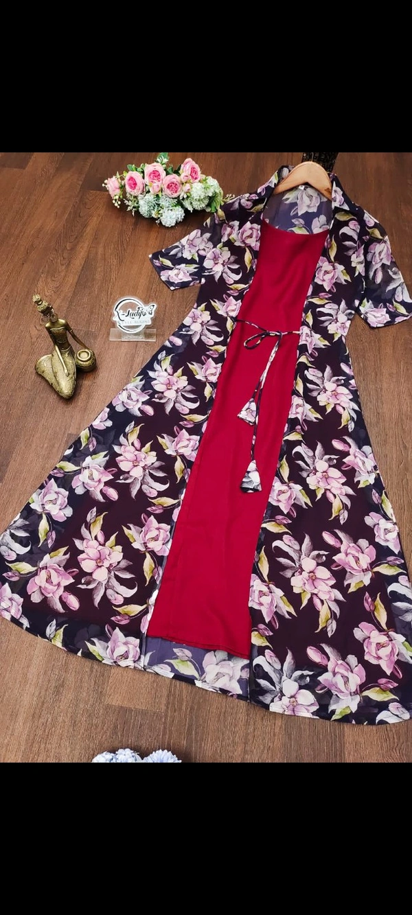 Beautiful Kurti With Jacket (Removal) - X M L XL XXL
