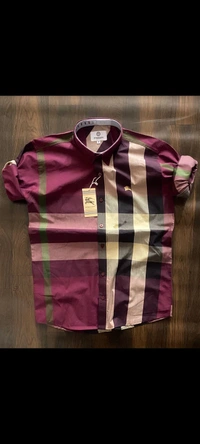 Burberry Shirts : Designer Check Shirts - White, M L XL XXL