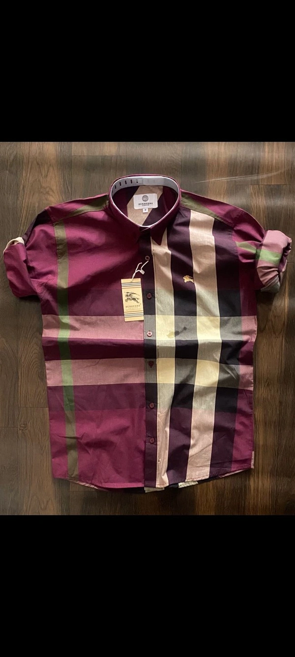 Burberry Shirts : Designer Check Shirts - White, M L XL XXL