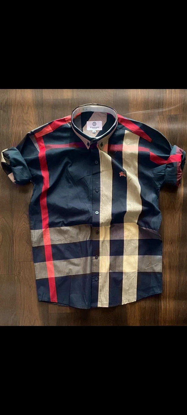 Burberry Shirts : Designer Check Shirts - Black