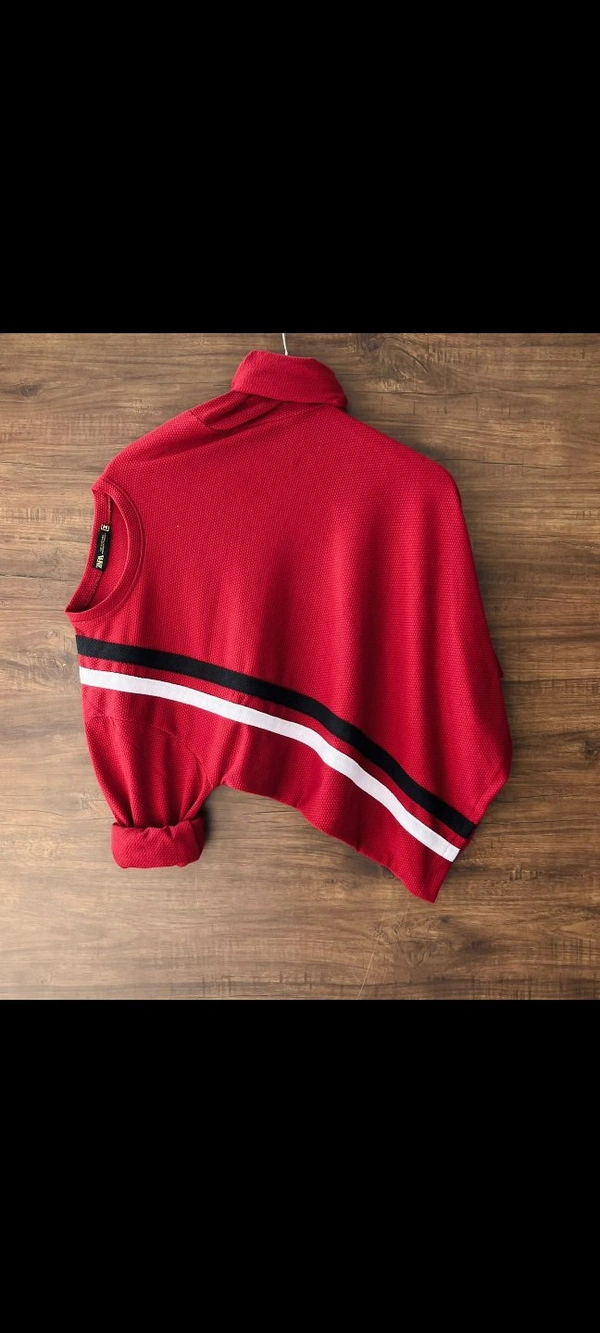 Zara Tshirts Popcorn Fabric - Red