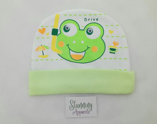 Printed Soft Baby Cap (0-6 Months)