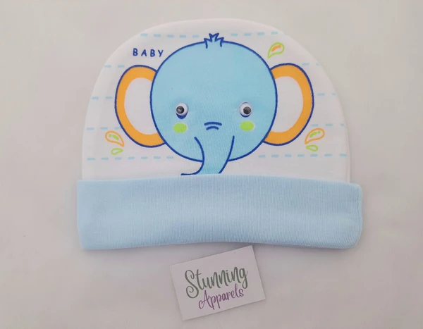 Printed Soft Baby Cap (0-6 Months)