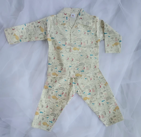 Printed  Kids Night Suits  - 1-2 Years (M)