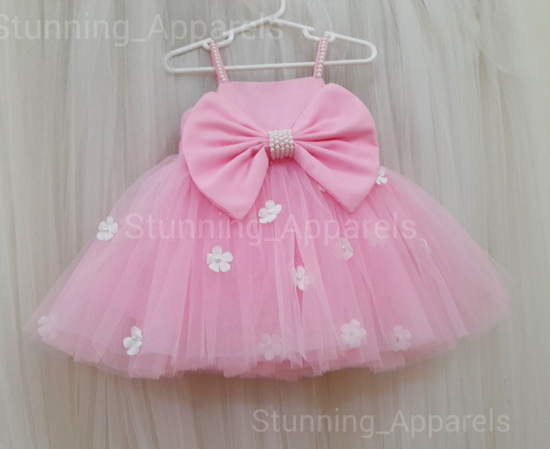 Pink frock for 5 hotsell years girl