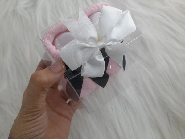 Cute Baby Socks And Headband (0-6 Months )