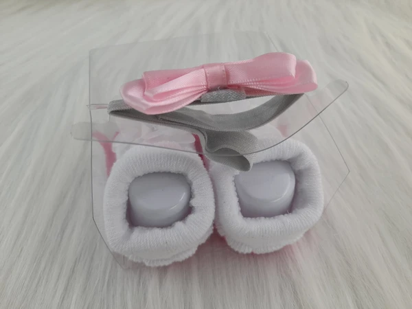 Cute Baby Socks And Headband (0-6 Months )