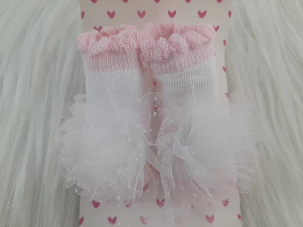 Cute Baby Socks And Headband (0-6 Months )