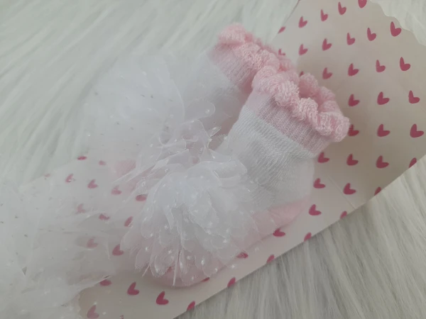 Cute Baby Socks And Headband (0-6 Months )