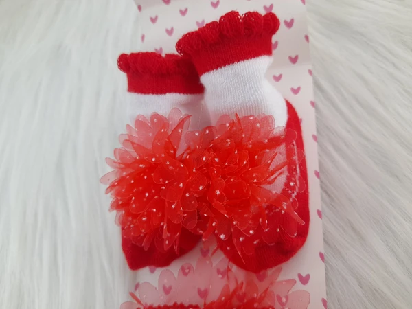 Cute Baby Socks And Headband (0-6 Months )