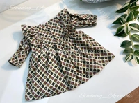 Long Sleeves Ruffled Casual  Baby Frock  - 0-3 Months