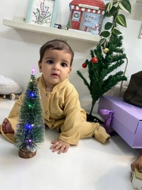 Double Folded Three Layered Green Dress  - 6-9 Month