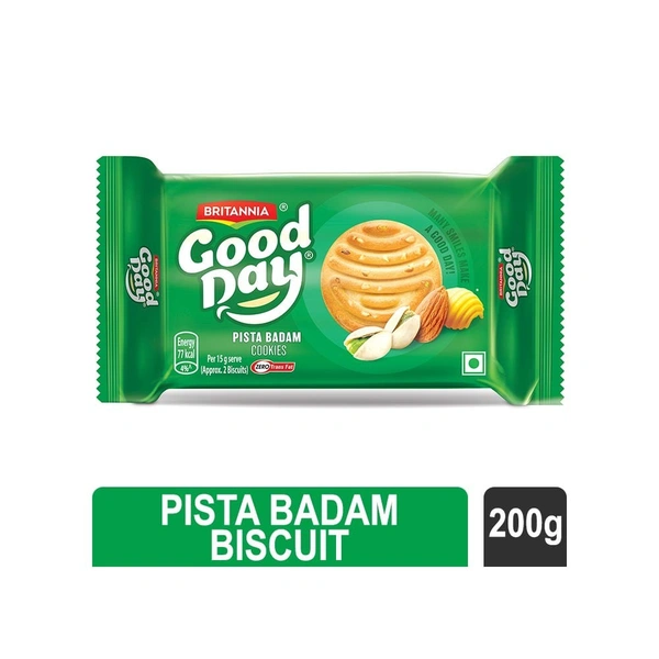 Britannia Good Day Pista Badam Cookies, - 200 Gram.