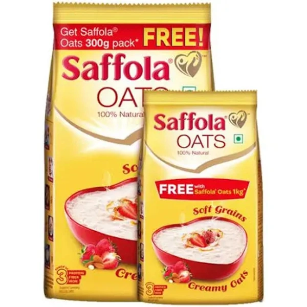 saffola oats 1 kg + 300 gm free - 1 Kg.