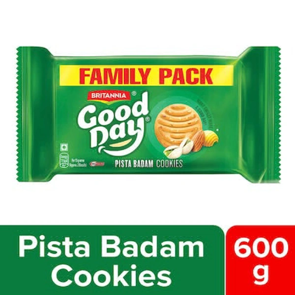 Britannia Good Day Pista Badam Cookies, 600g - 600 Grams