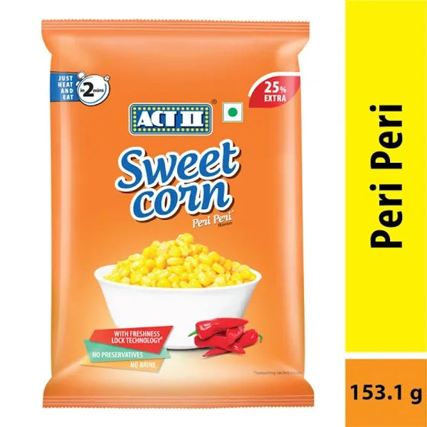 Sundrop Act Ii Sweet Corn Peri Peri 153.1G - 153g