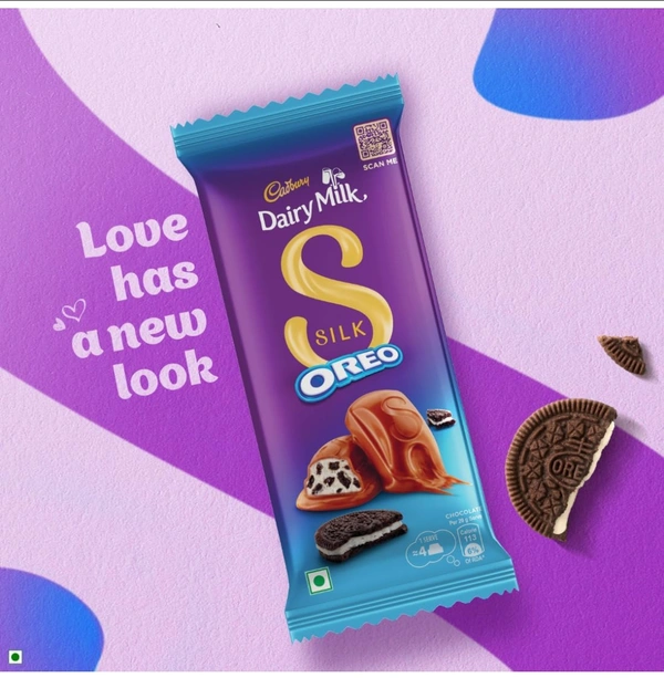 Cadbury Dairy Milk Silk Oreo Chocolate Bar, 130 g  - 130g