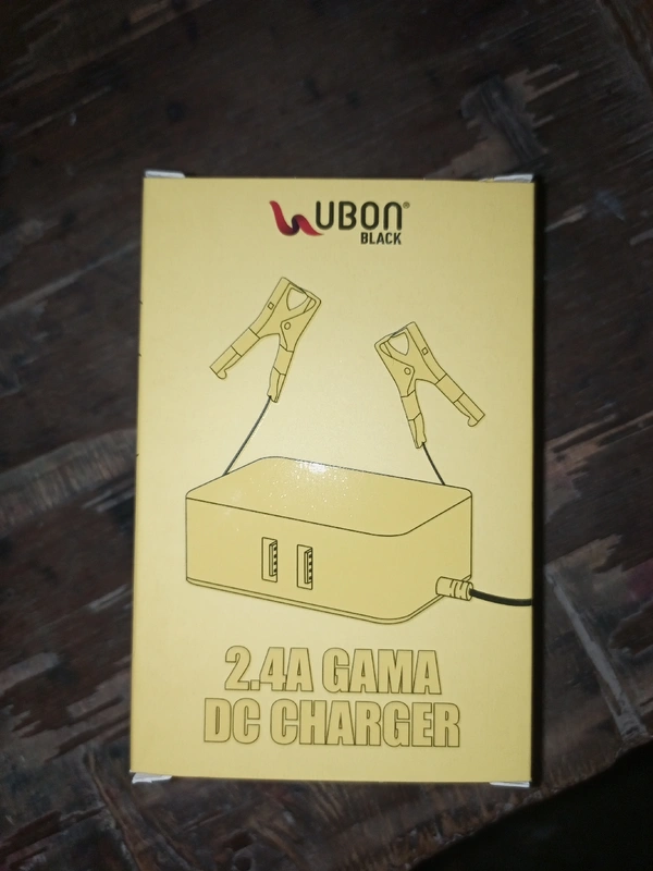 UBON BLACK 12DC CHARGER DUAL USB PORTS 2.4A Free Usb Deta