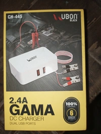 UBON BLACK 12DC CHARGER DUAL USB PORTS 2.4A Free Usb Deta