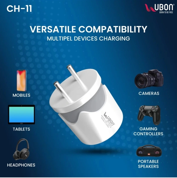 UBON CH-11 Charger 2.4 Amp Dual Usb Port 