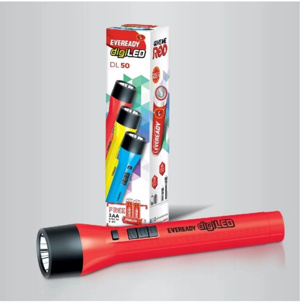 Eveready DL50 Flash Light  - Red .blue .yellow