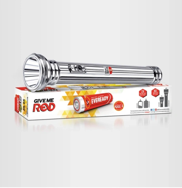 Everady Dl 63 1 Watt Bright White Led 3.35 V 350 ma 85 Lumen - 3 Batteries
