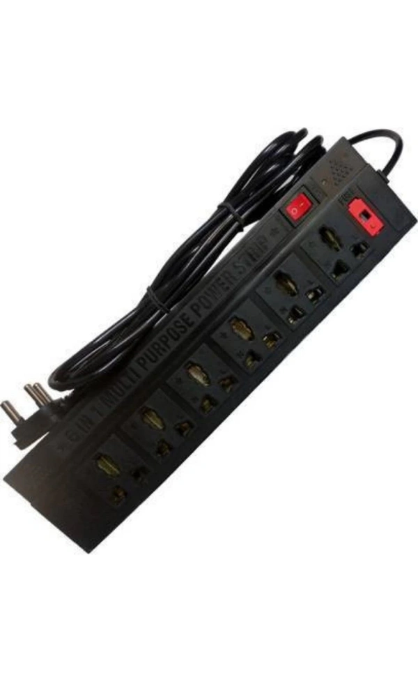 6x1  3 Pin Soket Ac 240 V 400 V - Black
