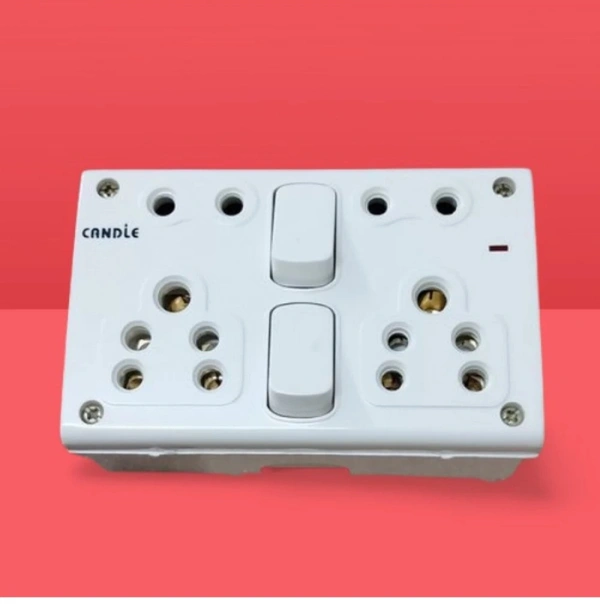 6 Amp Bod 3 Pin + 2 Pin 4x4 - White