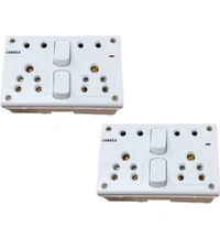 6 Amp Bod 3 Pin + 2 Pin 4x4 - White