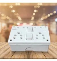 6 Amp Bod 3 Pin + 2 Pin 4x4 - White