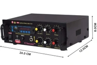 Amplifier Music  Ac+Dc 4440 Dual Ic  Usb + bluetooth + Fm  - White