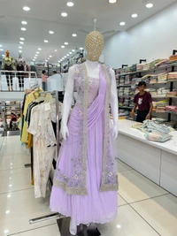MUKHI Drape Dress + Shrug - XL
