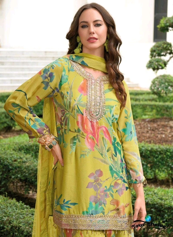 Mukhi Sharara Suit  - Free Size Fits Upto 2XL