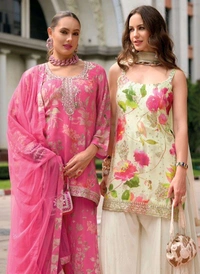 Mukhi  Sharara Suit  - Free Size Fits Upto 2XL