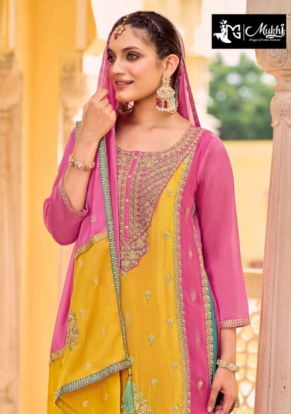 Mukhi  Plazo Suit  - L