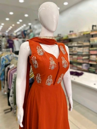 Mukhi  Long Frock Suit - Up To XL