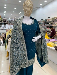 Mukhi Plazzo Suit  - Free Size Upto XL, Free Alterations Call 9988185110, Rhino
