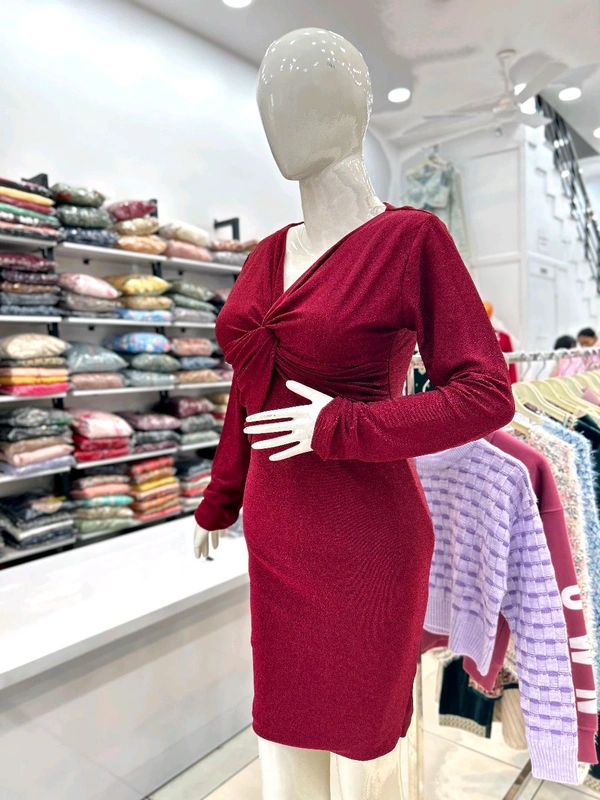 Mukhi Bodycon Dress  - Siren, Free Alterations Call 9988185110, Free Size Upto XL