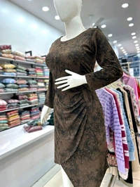 Mukhi Bodycon Dress  - Morocco Brown, Free Alterations Call 9988185110, L
