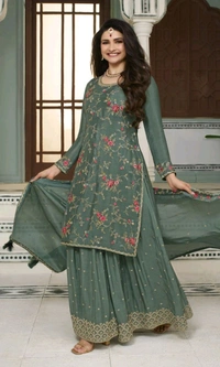 Mukhi Semi Stitched Suits 