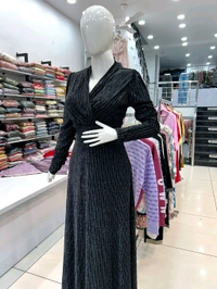 Mukhi  Bodycon Dress  - Black, 3xl