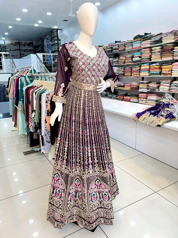 Mukhi Gown  - Temptress, Free Alterations Call 9988185110, Free Size Upto XL