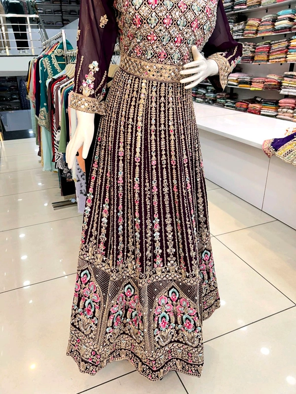 Mukhi Gown  - Temptress, Free Alterations Call 9988185110, Free Size Upto XL