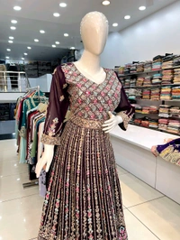 Mukhi Gown  - Temptress, Free Alterations Call 9988185110, Free Size Upto XL