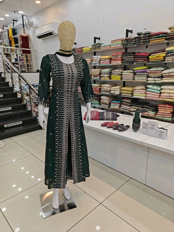 Mukhi Front Cut Suit  - Free Size