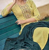 Mukhi  Pent Plazo Suit  - XXL
