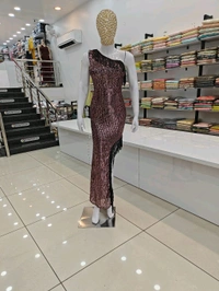 Mukhi Party Wear Shimmer Dress - L