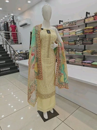 Mukhi Unstitched Suit  - Free Size